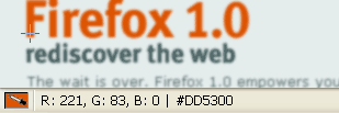 Firefox ColorZilla Extension