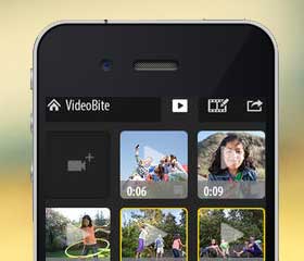 Create videos on the go with VideoBite