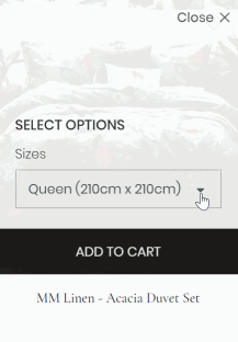 Add to cart from category page